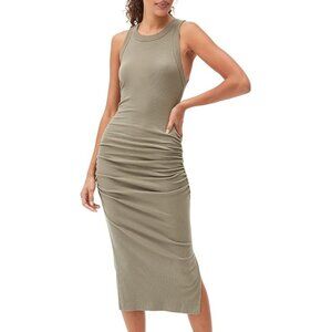 Michael Stars Wren Ultra Rib Midi Dress w/Slit XLP